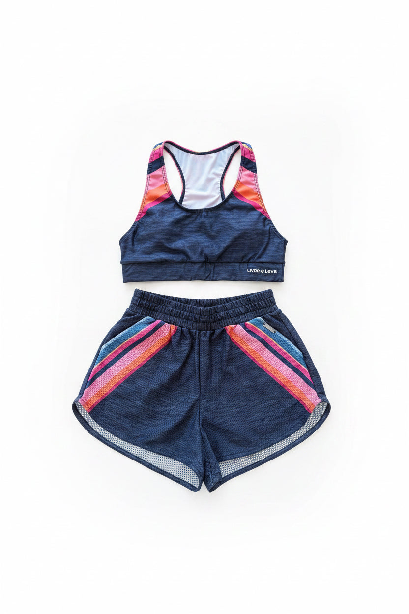 Conjunto Top e Short Livre e Leve